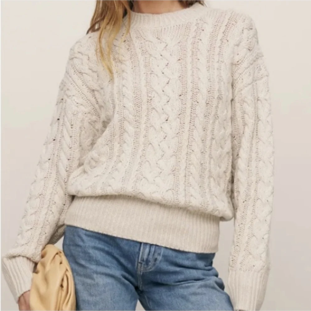 Reformation Sam Oversized Cable Knit Sweater - Picture 12 of 13
